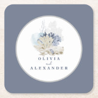 Coastal Beach bleu coquillage mariage