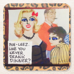 Dessous-de-verre Carré En Papier COASTER-SET De 6-PUHLEEZ. COMME VOUS JAMAIS