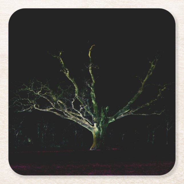 Dessous-de-verre Carré En Papier Coastère Dark Side 1 (Devant)