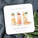 Dessous-de-verre Carré En Papier Cocktail de Fruits mignonnes Orange Blush N'Import<br><div class="desc">Si vous avez besoin d'une personnalisation supplémentaire,  n'hésitez pas à m'envoyer un message sur yellowfebstudio@gmail.com .</div>