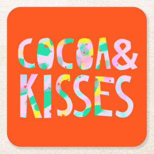 Dessous-de-verre Carré En Papier Cocoa & Kisses
