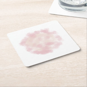 Dessous-de-verre Carré En Papier Code QR personnalisé simple ajouter votre nom logo