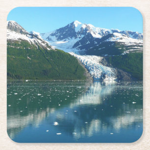 Dessous-de-verre Carré En Papier College Fjord I Photographie de l'Alaska Belle
