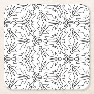 Dessous-de-verre Carré En Papier colorier moi dragonfly dessous de verre d'amour