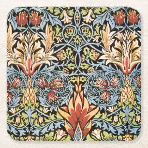 Dessous-de-verre Carré En Papier Conception de Snakeshead William Morris