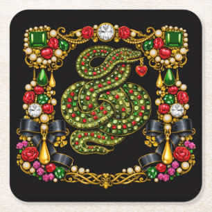 Dessous-de-verre Carré En Papier Conception Inspirée de Tudor Écosse Histoire Écoss