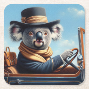 Dessous-de-verre Carré En Papier Conduite de Koala