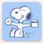 Dessous-de-verre Carré En Papier Confort et sécurité | Le bonheur, c'est les rituel<br><div class="desc">Découvrez ce design super mignon cacahuètes avec Snoopy.</div>