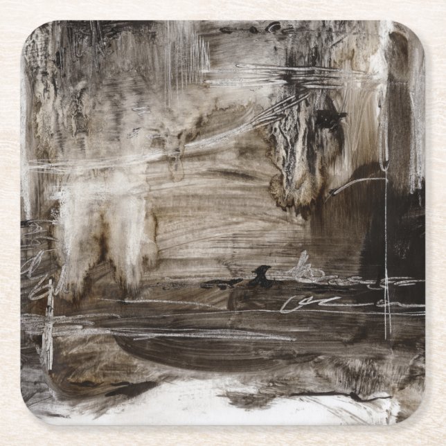 Dessous-de-verre Carré En Papier Continuum I (Devant)