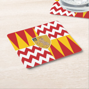 Dessous-de-verre Carré En Papier Contrada di Valdimontone (Vallée du bélier)