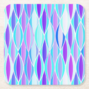 Dessous-de-verre Carré En Papier Copie de ruban de la moitié du siècle - violette