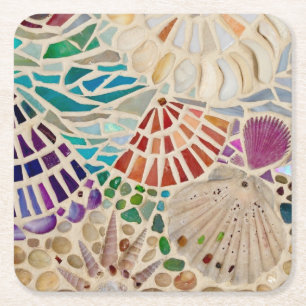Dessous-de-verre Carré En Papier Coquillages décoratifs