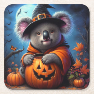 Dessous-de-verre Carré En Papier Costume Koala Halloween