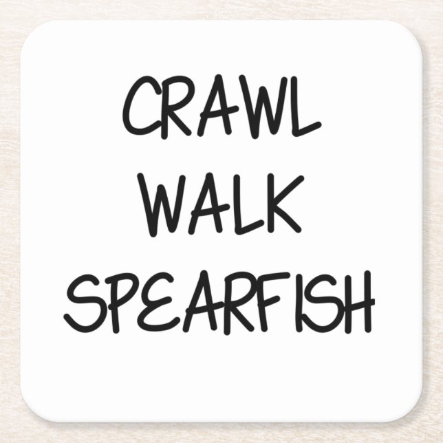 Dessous-de-verre Carré En Papier Crawl Walk Spearfish (Devant)