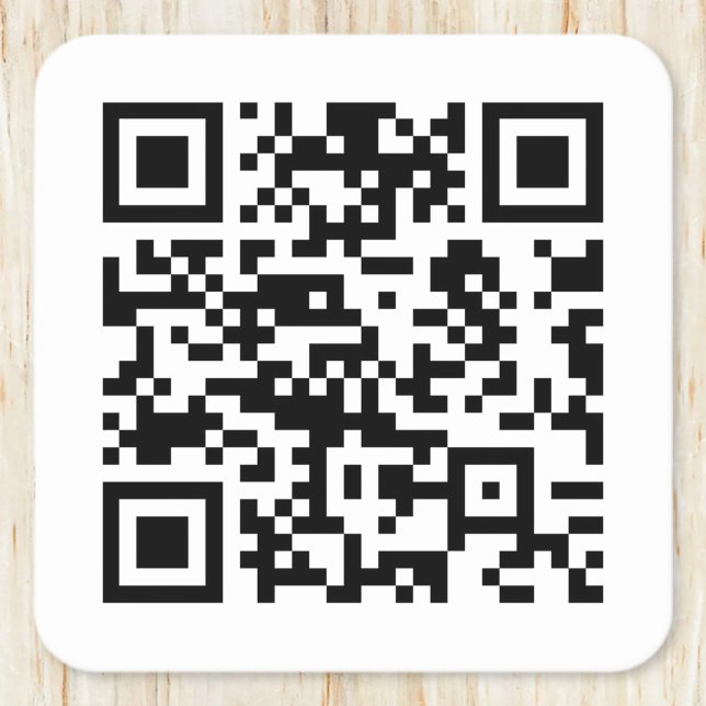Dessous-de-verre Carré En Papier Création instantanée de code QR (en entrant votre  (Créateur téléchargé)