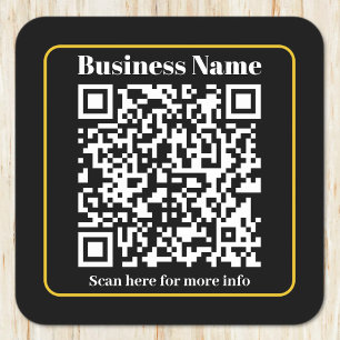 Dessous-de-verre Carré En Papier Créer un code QR d'entreprise scannable instantané