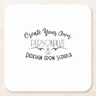 Dessous-de-verre Carré En Papier Créez les vôtres