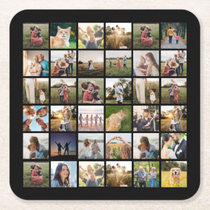 Dessous-de-verre Carré En Papier Créez votre propre collection photo personnalisée