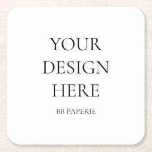 Dessous-de-verre Carré En Papier Créez Votre Propre Personnalisé