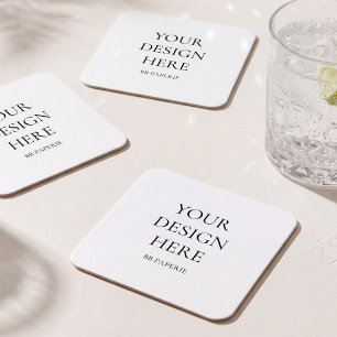 Dessous-de-verre Carré En Papier Créez Votre Propre Personnalisé