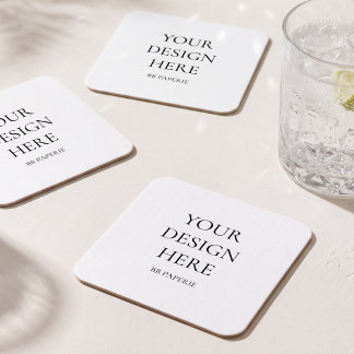 Dessous-de-verre Carré En Papier Créez Votre Propre Personnalisé