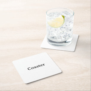 Dessous-de-verre Carré En Papier Créez Votre Propre Simple Personnalisé