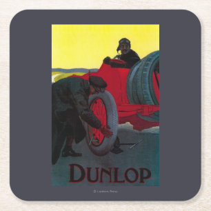 Dessous-de-verre Carré En Papier Cru PosterEurope de Dunlop