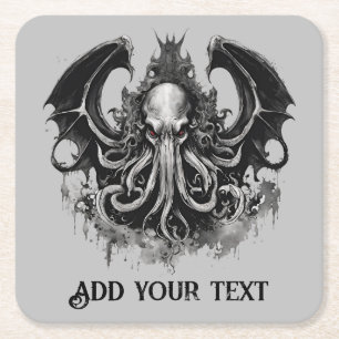 Dessous-de-verre Carré En Papier Cthulhu