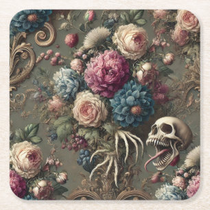 Dessous-de-verre Carré En Papier Cynique du dimanche – Gothique victorien