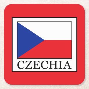 Dessous-de-verre Carré En Papier Czechia