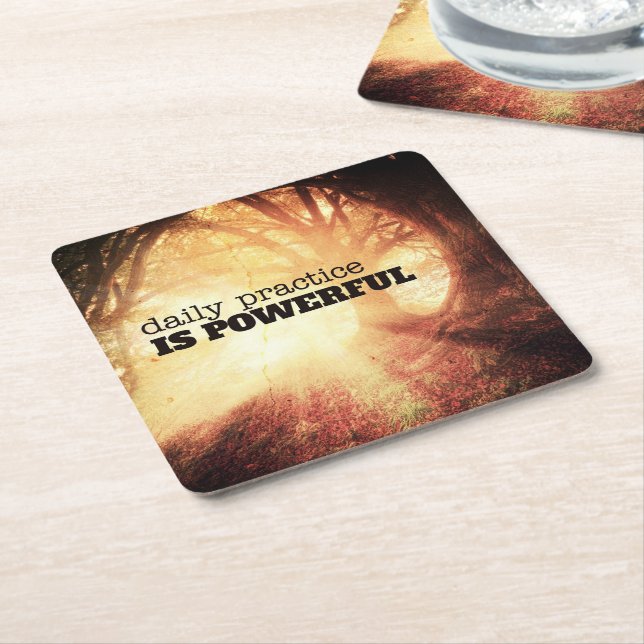 Dessous-de-verre Carré En Papier Daily Practice (Incliné)