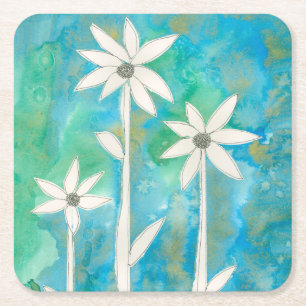 Dessous-de-verre Carré En Papier Dainty Daisers Ier