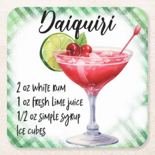 Dessous-de-verre Carré En Papier Daiquiri