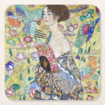 Dessous-de-verre Carré En Papier Dame avec un ventilateur, Gustav Klimt<br><div class="desc">Gustav Klimt (14 juillet 1862 - 6 février 1918) était un peintre symboliste autrichien et l'un des membres les plus importants du mouvement de sécession de Vienne. Klimt est réputé pour ses peintures, ses peintures murales, ses croquis et autres objets d'art. En plus de ses oeuvres figuratives, qui comprennent des...</div>