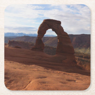 Dessous-de-verre Carré En Papier Delicate Arch I au Parc national des Arches