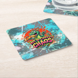 Dessous-de-verre Carré En Papier Délice Dragon Cheesy