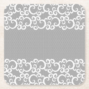Dessous-de-verre Carré En Papier Dentelle 1