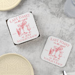 Dessous-de-verre Carré En Papier Dernier Toast Sur La Côte Beach Bachelorette Party<br><div class="desc">Offrez-vous l'attrait côtier grâce au "Dernier Toast On The Coast Beach Bachelorette Party Carré Paper Dessous de verre", un mélange enchanteur de luxe personnalisé et de célébration en bord de plage. Imprimés avec l'expression fantaisiste "Dernier toast On The Coast", ces dessous de verre carrés en papier sont plus que fonctionnels...</div>