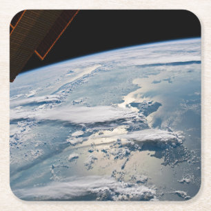 Dessous-de-verre Carré En Papier Des Nuages Autour De Sumatra, Indonésie.