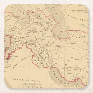 Dessous-de-verre Carré En Papier DES Perses de L'Empire