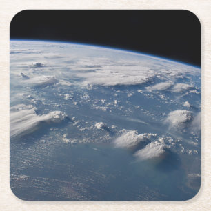 Dessous-de-verre Carré En Papier Des Tonneaux De Tonnerre De Terre Sur Le Sud De Bo