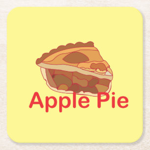 Dessous-de-verre Carré En Papier Dessert d'Apple Pie