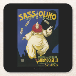 Dessous-de-verre Carré En Papier Dessert de Sassolino Liquore DA promotionnel