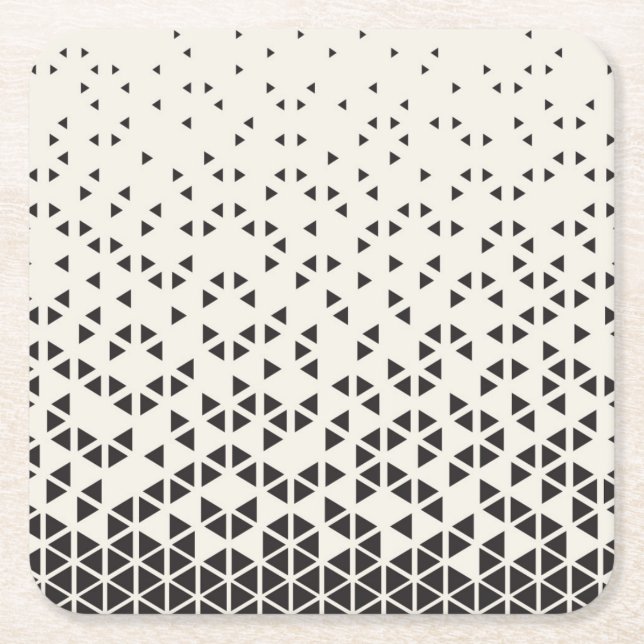 Dessous-de-verre Carré En Papier Dessin géométrique abstrait (Devant)