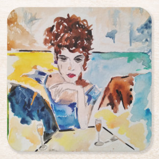 Dessous-de-verre Carré En Papier Dessous de verre