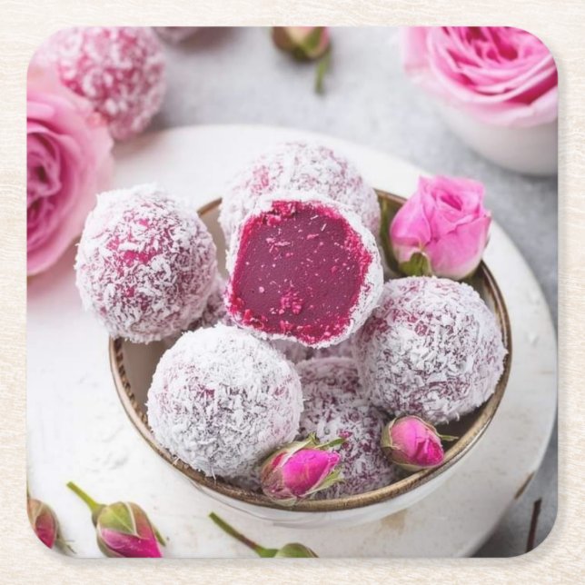 Dessous-de-verre Carré En Papier dessous de verre (Devant)