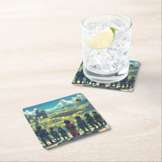 Dessous-de-verre Carré En Papier Dessous de verre