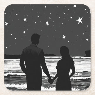 Dessous-de-verre Carré En Papier Dessous de verre