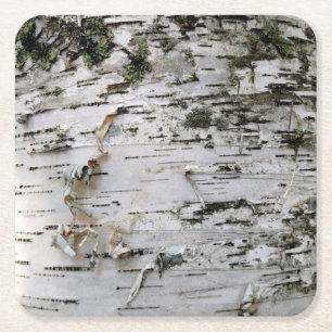 Dessous-de-verre Carré En Papier Dessous de verre 001 en bois de bouleau