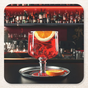 Dessous-de-verre Carré En Papier Dessous de verre à cocktails 02